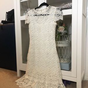 White lace dress